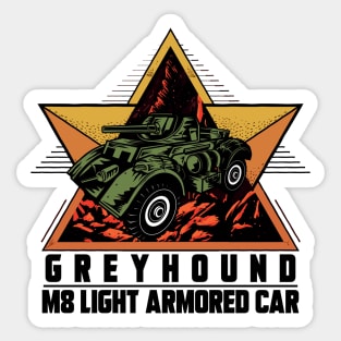 M8 ARMORED CAR GREYHOUND Sticker